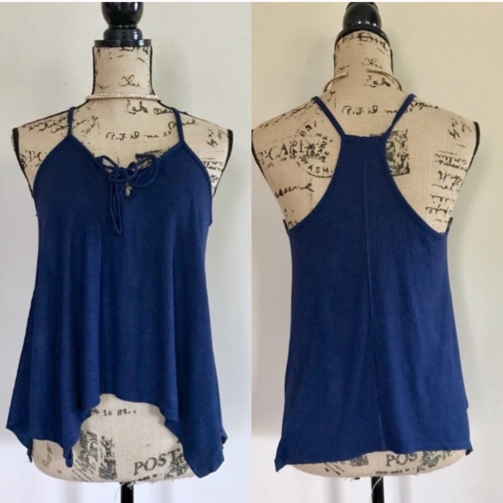 •Papaya• lace up swing tank {E15}